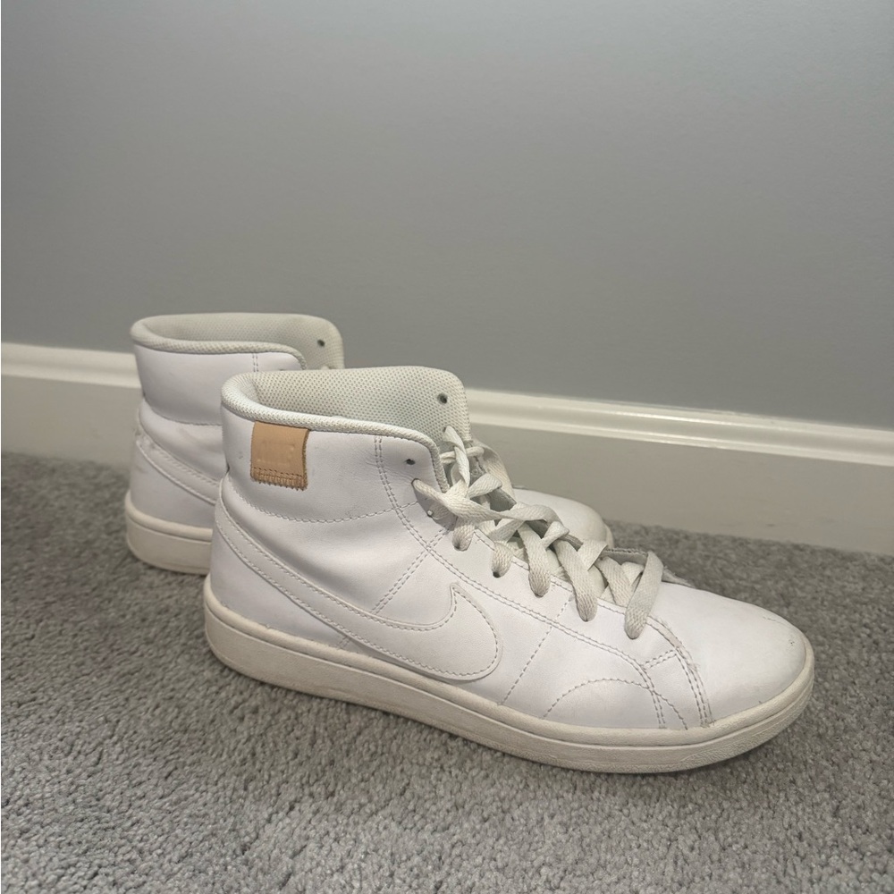 White Nike Blazers High-Top Sneakers